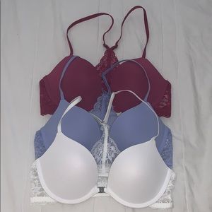 NWOT Gilly Hicks Push-Up Bra Set of 3